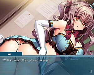 Queen of Otaku Fingered Wildly in Hentai Group Bang