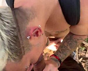 Straight Stud Drills Hungry Twink in School Woods Hard