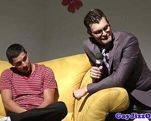 wanna see a gay hunk get tagteamed in a wild orgy?