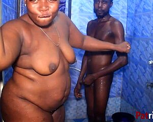 Black beauty Patricia enjoys hardcore shower sex with a big cock
