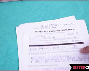 College student Dakota Burns punished by stepbrother's dick