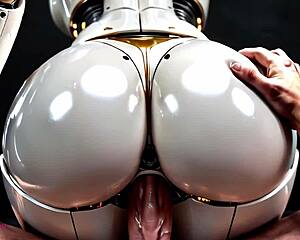 3D POV sex robot gets pounded and filled with cum