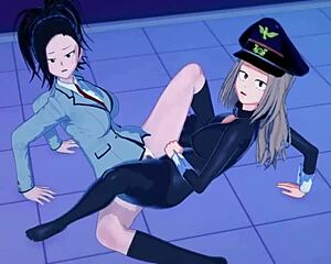 Yao momo and camie utsushimi have sex in heroin costume - my hero academia