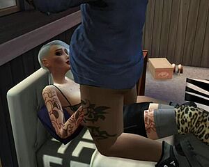 Night Work! A Street Girl Picks Up a Customer for Wild Action