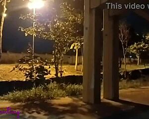 hot prostitute sucks huge black cock and gets pounded in public