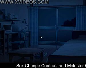 sex change contract details with m girl in anime game