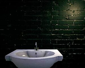 Girls play at the gym with voyeur watching