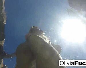 Olivia Enjoys Summer Fun In The Pool