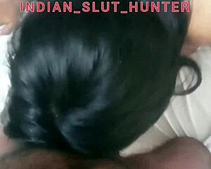 Big tits bouncing while getting a deepthroat in India