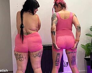 Watch huge boobs bounce while shaking that ass