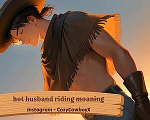 Hot Husband Riding and Moaning with Friend in Erotic Orgasm Scene