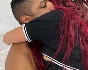 mature blonde rides dildo for creamy finish.