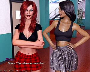 Hot 18yo Latina and Busty Redhead Beg for Cock in College Stall, Get Fucked and Creampied!