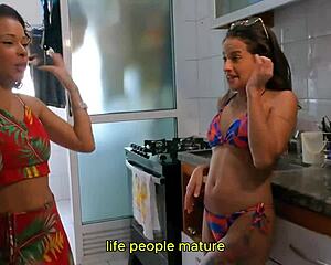 latinas complaining about lousy husbands, then having lesbian sex