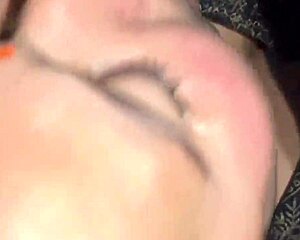 Big dick penetrates hairy pussy on a bed with dirty talk and ends with a facial