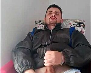 saymon fucks brunette deliciously in strip show, ripping clothes for cuckold fun