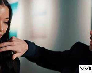 Lia Lin learns painting, gets fucked