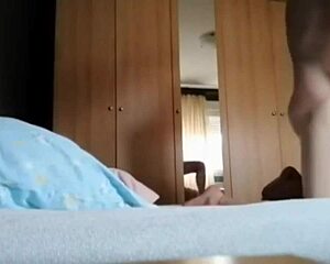Married woman has sex with new lover while her husband watches