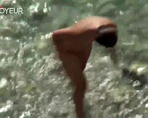 Wife gets public beach scene and enjoys it immensely