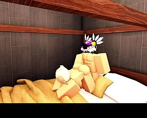 Blonde Roblox Cheerleader Back with Headless Jock Boyfriend, Wow!