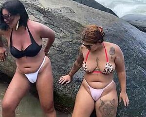 We are the hairy ones having sex on the beach