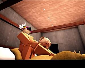 Blonde Roblox Cheerleader Back with Headless Jock Boyfriend, Wow!