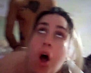 latina slut sucking black cock deep