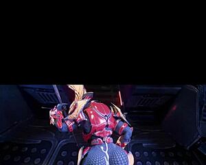 Femdom action with a big cocked Sangheili warrior