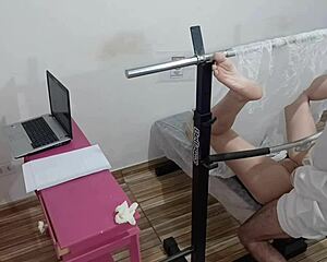 nurse examines young girl in naughty way