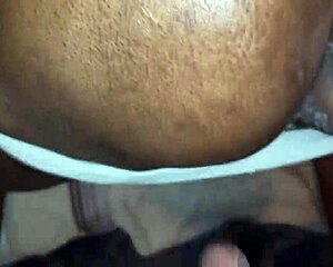 Blasting Hot Cum All Over Ebony Granny’s Curvy Ass