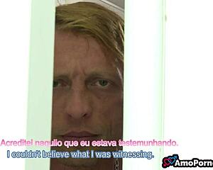 Blonde Brazilian Watches Husband Stunned By Big Black Cock Action