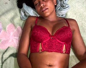 Petite Latina Flashes Ass In Lingerie