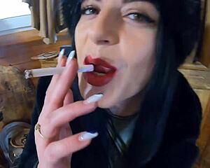 A mature beauty reveals her appetizing, sexy swellings