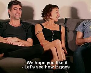 we make a threesome with a fan, double blowjob squirting?