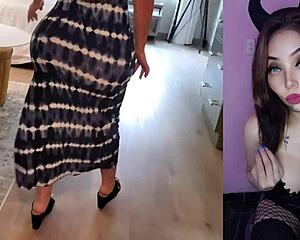 Latina mommy gets POV fucked and creampied in tight dress!