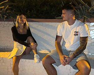 Walk along the sea, stranger notices no panties