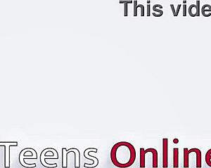 A gorgeous British teen got banged while on webcam