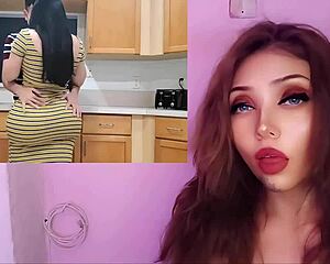 Hot Latina Madrastra Fucks Perverted Hijastro In Kitchen POV