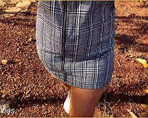 Milf Flashes Shaved Pussy Upskirt Without Panties