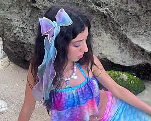 I met a stunning mermaid and gave her legs