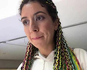 Insane! Cumwalk in public mall with blowjob in dirty toilet