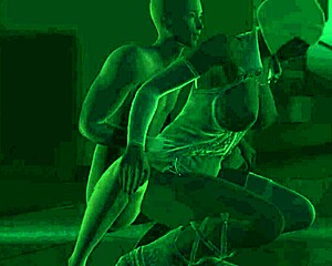 Japanese guy bangs ebony chick in creepy abandoned building