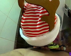 My dirty holiday fantasy, Wanna fuck hot step sister in toilet?