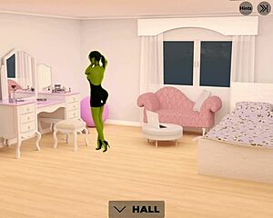 कर्वी मेगन को बाथरूम में पीप करना वाइल्ड हो जाता है - लस्ट थ्योरी S1।