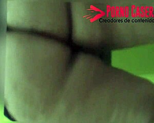 A mature woman with big ass dances without panties