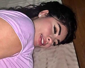 Movie night with my best friend, uhh, her stepbrothers, ends in crazy orgy with cum in my pussy - Alejandra Palacios.