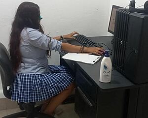 18 and Studying Computer Classes Half-Naked Cause I'm Burning Up! 🔥