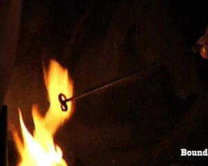 In the disappeared on arrival 2, a beautiful european maid humiliates and punishes her bound lesbian slave by marking her pussy