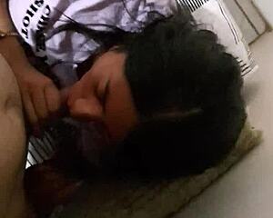 Amateur girl sucks big cock deliciously in homemade video