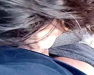 Latina Amateur Sucks Cock and Spreads Pussy on Balcony